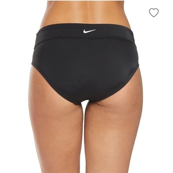 NWT Nike Texture Stripe Layered Tankini Top & Essential Full Bikini Bottom Small - Picture 14 of 16